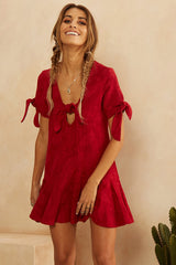 Friend In The Field Dress Wine