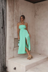 HELLO MOLLY Girls On Vacay Maxi Dress Green