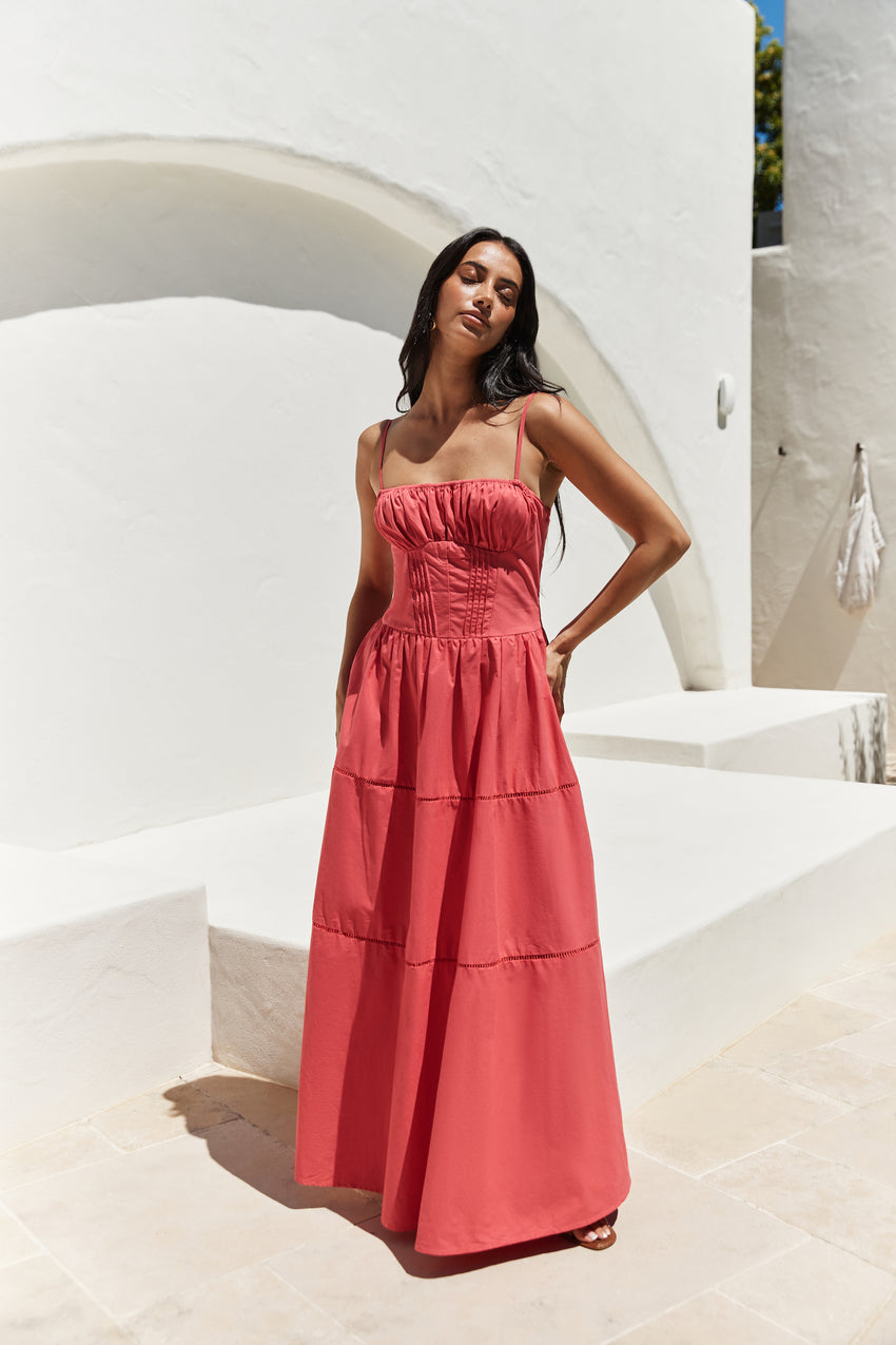 Mandy More Maxi Dress Red