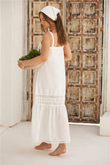 CHARLIE HOLIDAY Poppy Midi Dress White