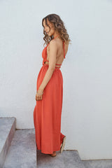 Feeling Spicy Maxi Dress Red