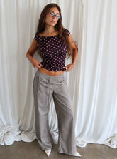 Just Have Fun Wide Leg Pant Grey