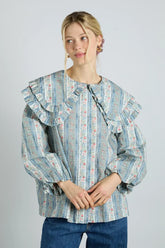 Lois Blouse - Wallpaper Floral