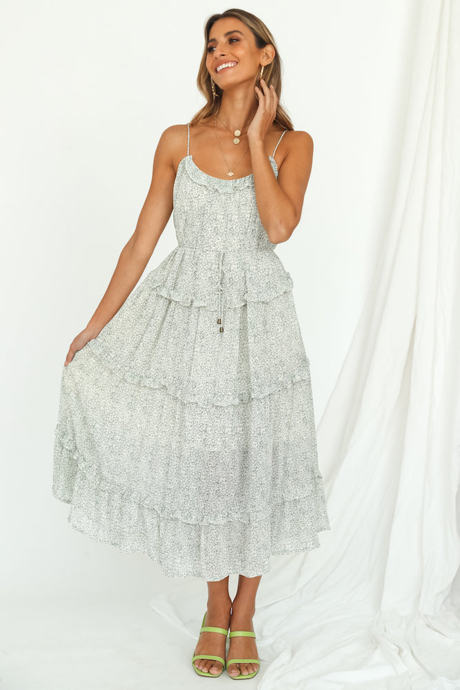 Soulstorm Midi Dress Green