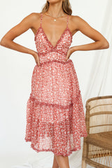 Hey Darling Midi Dress Rose