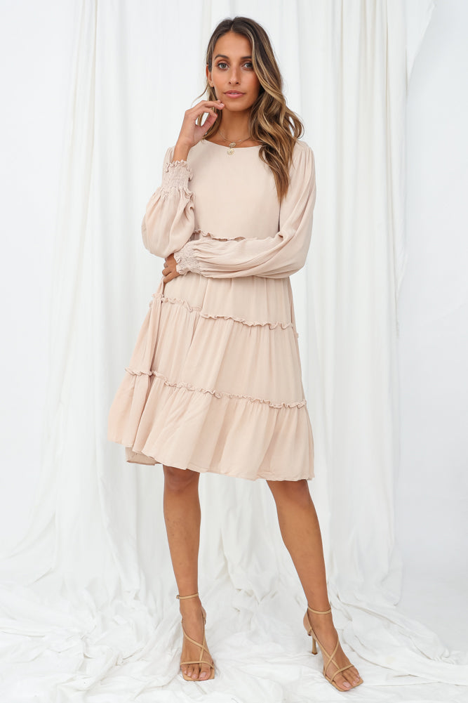 Life On Mars Dress Beige