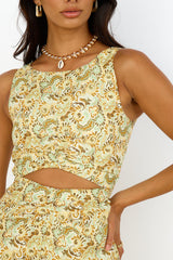 CHARLIE HOLIDAY Harper Dress Forest Paisley