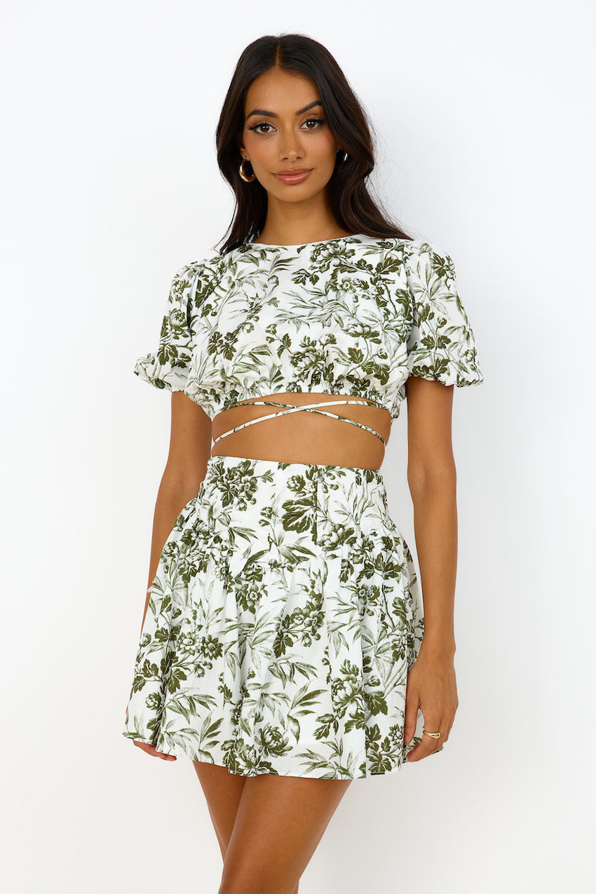 Olive Branch Dress Green