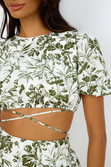 Olive Branch Dress Green
