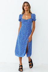 Femme Forward Midi Dress Blue