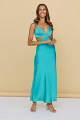 Unknown Sender Maxi Dress Green