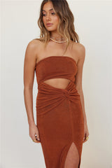 Neptunia Maxi Dress Brown