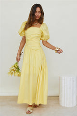 Glaring Sunbeam Maxi Dress Yellow