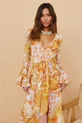 Around The Oasis Maxi Dress Orange