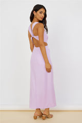 Tell The Truth Midi Dress Purple