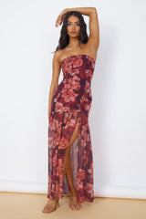 RUNAWAY THE LABEL Avril Maxi Dress Wine