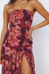 RUNAWAY THE LABEL Avril Maxi Dress Wine