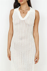 Breezy Seas Maxi Dress White