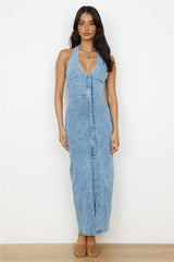 Till Dawn Maxi Dress Denim