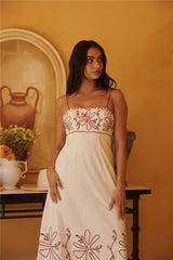 Soft Horizon Maxi Dress Beige