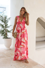 Wishing You Well Maxi Dress Pink