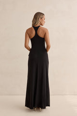 Lost In Dreams Mesh Maxi Dress Black