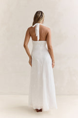World Of Wonder Halter Maxi Dress White