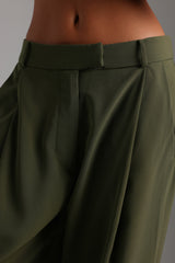 Sheveta The Ivy Wide-Leg Trousers - Cypress