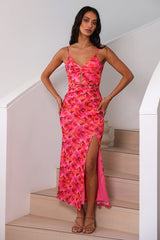Take Me To Dinner Maxi Dress Pink Floral