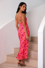 Take Me To Dinner Maxi Dress Pink Floral