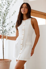 Soothing Dawn Mini Dress White