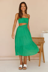 Feeling Fine Midi Dress Green