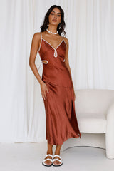 Again And Again Maxi Dress Brown