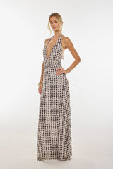 Sheveta Chelsea Maxi Dress In Eclipse