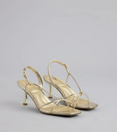 Delicately Dangerous Strappy Slingback Heels