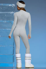 Super Sculpt Base Layer Jumpsuit In Light Grey