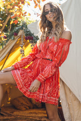 Led By The Truth Dress Red