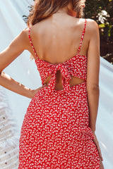 Wesley Midi Dress Red