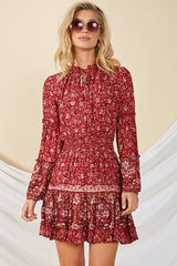 Italian Summer Dress Red