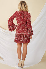 Italian Summer Dress Red