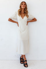 Milk Tea Maxi Dress Beige