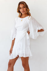 Moon Cycles Dress White