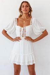 High Tea Sweets Dress White