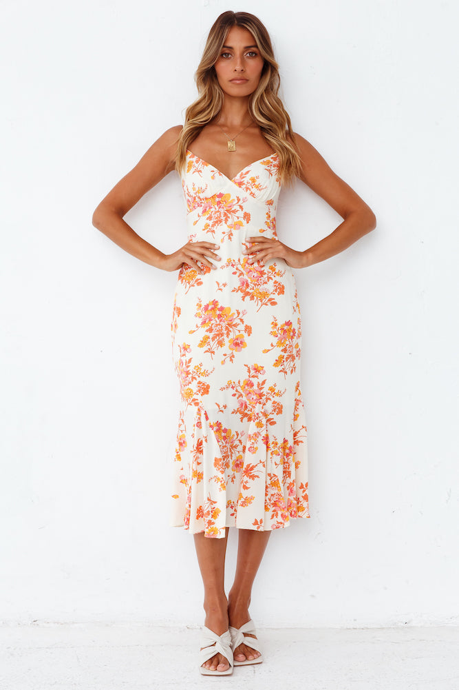 Coastal Sunrise Midi Dress
