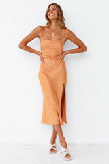 Ancient Dunes Midi Dress Orange