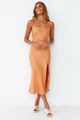 Ancient Dunes Midi Dress Orange