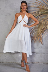 Calia Midi Dress White
