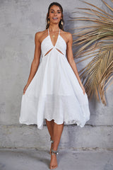 Calia Midi Dress White