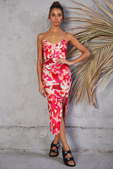 RUNAWAY THE LABEL Tammy Maxi Dress Fuchsia