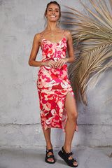 RUNAWAY THE LABEL Tammy Maxi Dress Fuchsia